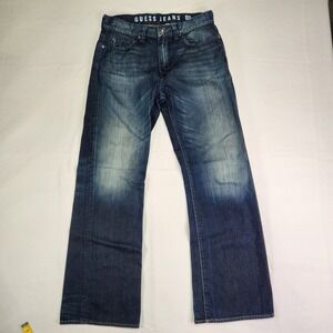 Guess Jeans Men's Dark Wash Bootcut Denim Pants Size 32x32